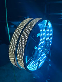 20 Row RGBW + PURE white 17in Ring LED Wheel Light