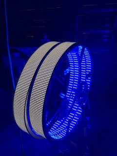 20 Row RGBW + PURE white 17in Ring LED Wheel Light