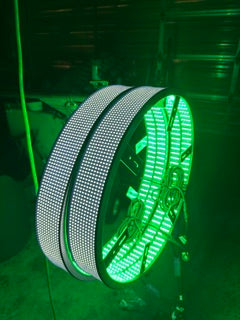 20 Row RGBW + PURE white 17in Ring LED Wheel Light